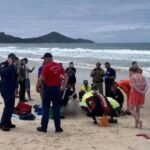 Homem morre afogado e menino desaparece na praia de Canto Grande, em Bombinhas