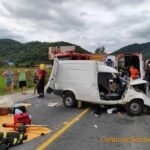 Bombeiros atualizam informações sobre acidente na Rod. Ivo Silveira, em Gaspar