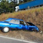 Homem furta Opala e sofre acidente durante fuga na BR-470 em Rio do Sul