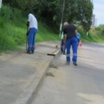 Equipes da Secretaria de Obras estão na rua em mutirões de limpeza