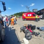 Motociclista morre em acidente na BR-470 em Blumenau