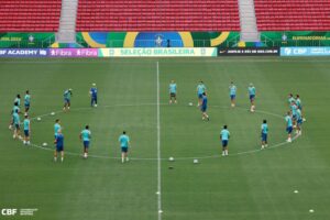 Seleção finaliza preparação para jogo com a Colômbia no Mané Garrincha