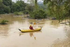 Bombeiros retomam buscas por homem que se afogou no Rio Hercílio, em Ibirama