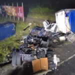 Grave acidente entre caminhões deixa um morto e outro ferido na SC-416