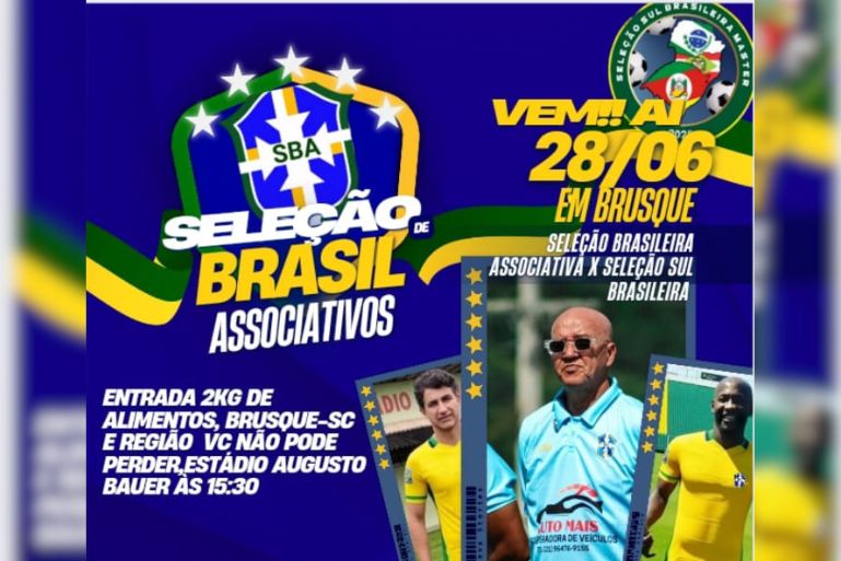 Jogo solidário com ex-jogadores do Santos, Botafogo e Corinthians ocorre no Estádio Augusto Bauer