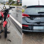 Motociclista sem habilitação válida causa acidente na SC-412