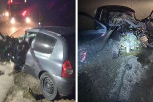 Homem fica gravemente ferido em colisão entre carro e caminhão na SC-417