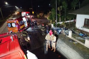 Colisão em Timbó deixa um morto e quatro feridos da mesma família