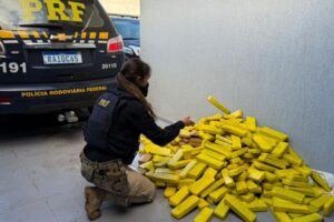 VÍDEO: Homem foge da PRF, cai em barranco e é preso com drogas e carro furtado