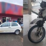 Colisão entre carro e moto deixa mulher ferida na Rodovia Antônio Heil, em Brusque
