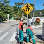 Mais de 600 placas de trânsito foram instaladas ou recuperadas nos últimos três meses em Brusque