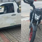 Colisão entre carro e moto deixa duas pessoas feridas em Brusque