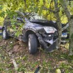 Motorista embriagado foge da guarda e bate carro em árvore em Balneário Camboriú