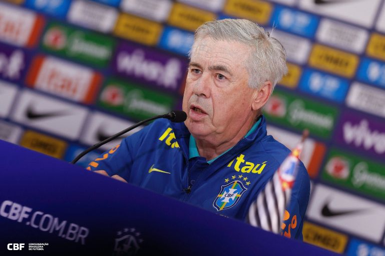 Ancelotti convoca Seleção para últimos jogos das Eliminatórias