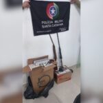 Polícia Militar apreende armas, cigarros contrabandeados e pássaros silvestres em tijucas