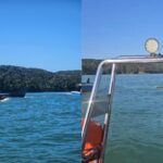 Dois homens são salvos após embarcação virar no mar de Porto Belo