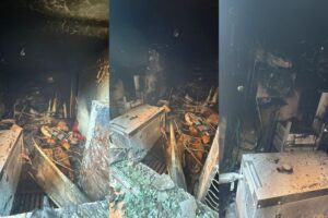 Incêndio atinge sala de geradores em residencial na praia da Tainha