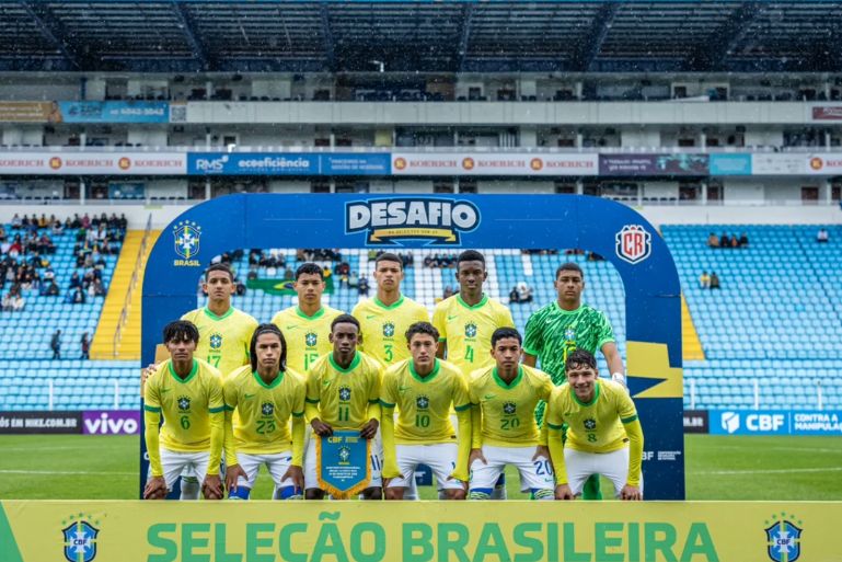 Brasil sub-17 goleia Costa Rica e encerra preparação em Florianópolis