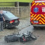 Acidente entre carro e moto deixa motociclista ferido no Bairro Guarani