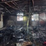 Incêndio consome segundo piso de prédio comercial em Blumenau
