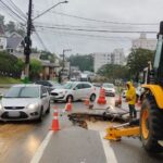 Rompimento de tubulação interrompe abastecimento de água no Centro de Brusque