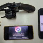 Polícia Militar flagra homem com revólver calibre .38 em abordagem no bairro São Luiz