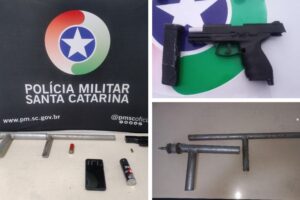 Denúncia de cárcere termina com homem detido por agressão e posse de armamento