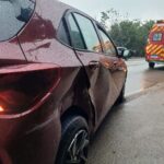 VÍDEO: Mulher é conduzida ao hospital após colisão na Rua General Osório, em Brusque