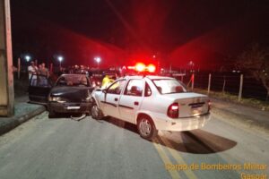 Acidente em Poço Grande mobiliza bombeiros e deixa criança ferida