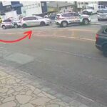 VÍDEO: Homem é preso após jogar carro contra policiais em Criciúma