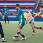 Brusque FC realiza treino técnico-tático no estádio Augusto Bauer