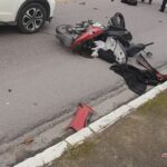ATUALIZAÇÃO: Motociclista é conduzida ao hospital após acidente em Brusque