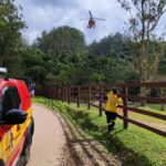 Helicóptero Arcanjo é acionado em queda de escada em Gaspar