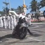 Militar da Marinha é atropelado por moto durante desfile de 7 de Setembro em Fortaleza