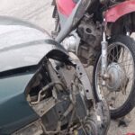 Acidente entre carro e moto deixa uma pessoa ferida em Dom Joaquim