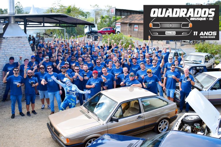VÍDEO: Clube Quadrados de Brusque celebra 11 anos de paixão pelos clássicos VW