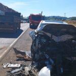 Colisão na BR-470 deixa um morto e quatro feridos em Campos Novos