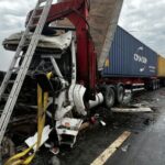 VÍDEO: Engavetamento grave na BR-470 paralisa trânsito em Indaial
