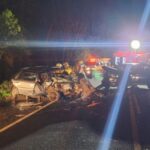 Carro cai em ribanceira de 30 metros após grave acidente na SC-108 em São João Batista