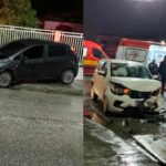 Colisão frontal deixa três pessoas feridas em acidente grave no bairro Rio Branco