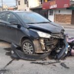 Bombeiros atualizam informações sobre grave acidente entre carro e moto no Bairro Steffen