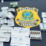 PRF apreende anabolizantes e emagrecedores na BR-101, em Araquari