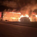 VÍDEO: Incêndio de grandes proporções em Guabiruba mobiliza Bombeiros de cidades da região