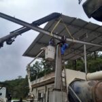Galpão de zinco é instalado na usina de asfalto do município