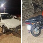 Colisão entre carro e moto deixa um ferido na SC-410, em Tijucas