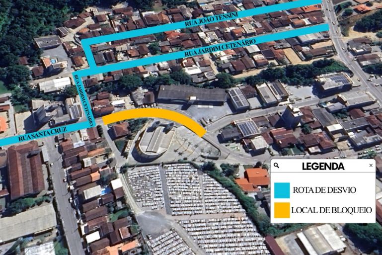 Rua Santa Cruz será interditada para a Festa de São Judas Tadeu, em Águas Claras