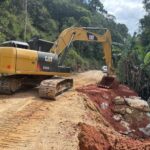 Enrocamento no Ribeirão do Mafra é concluído após oito dias de trabalhos Enrocamento no Ribeirão do Mafra é concluído após oito dias de trabalhos