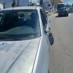 Mulher tem suspeita de fratura no braço após atropelamento na Rua Santos Dumont