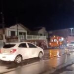Colisão entre motocicletas deixa dois feridos no bairro Primeiro de Maio, em Brusque