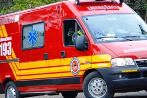 Motociclista fica ferido após colisão frontal no Centro de Brusque